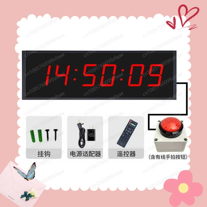 

LED hand beat press timer, rock climbing marathon event timer hand beat competition timer electronic stopwatch