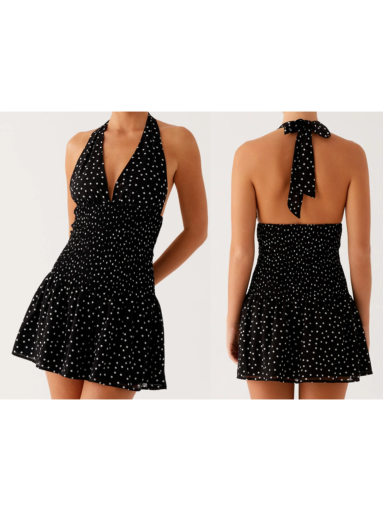 Elegant V-Neck Maxi Dress with Floral Print and Ruffled Hemline Women s Summer Boho Chic Sleeveless Dress