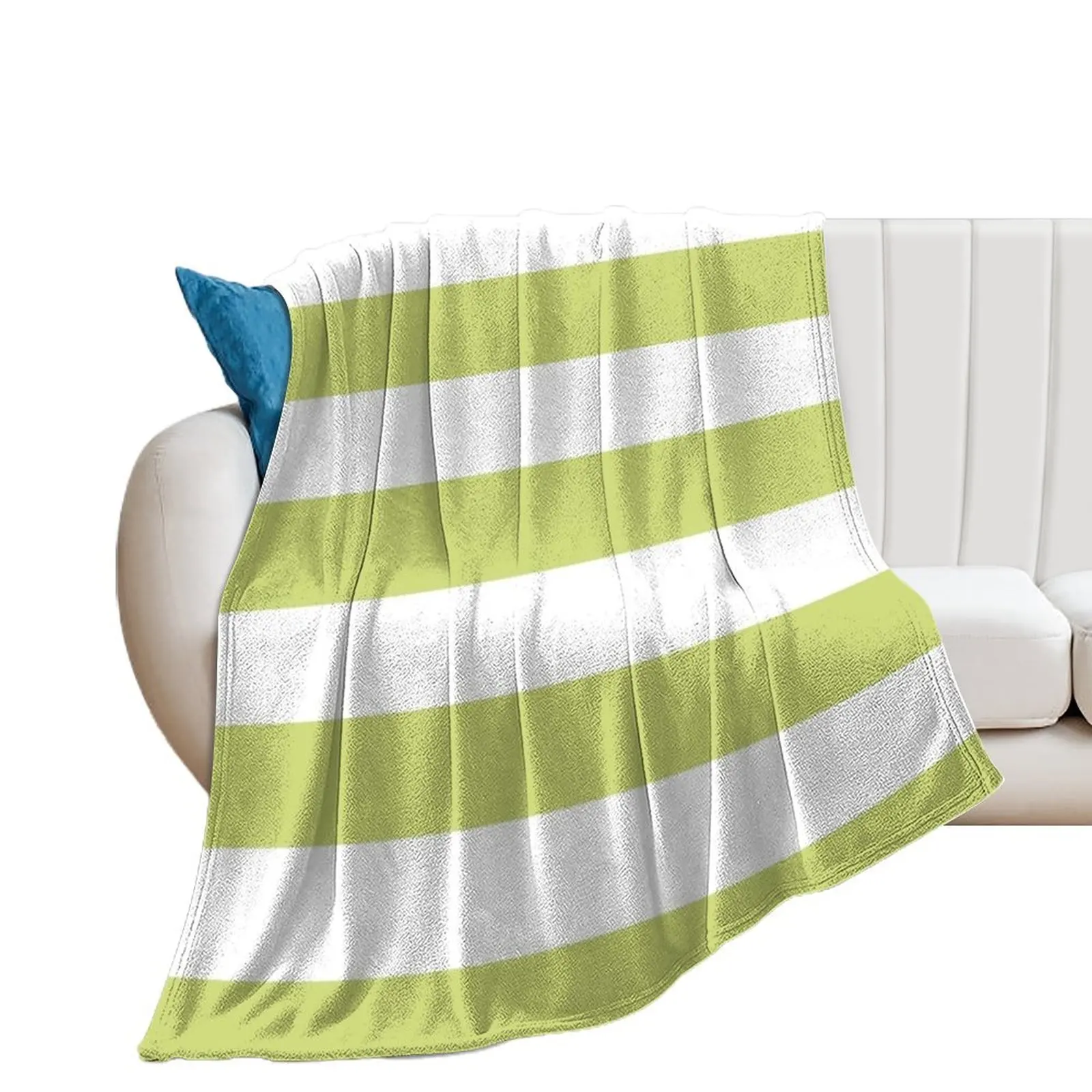 

Lime Stripe Throw Blanket Large Sleeping Bag Blankets