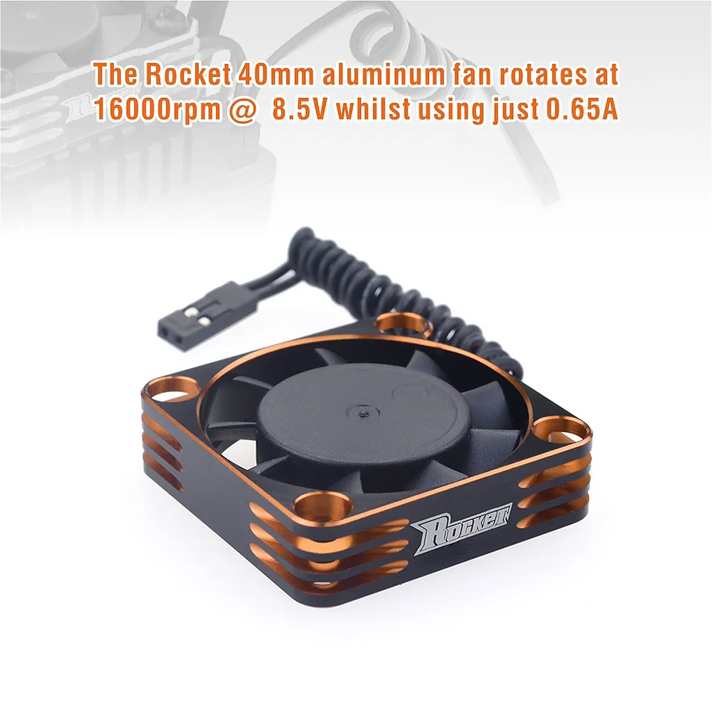 2 Stück SURPASS Rocket Kühlventilator 25mm 30mm 35mm 40mm 50mm Metall-Motorlüfter Wärmeableitungsventilatoren Abdeckung für 1/8 1/10 RC Auto Motor – Detail 28
