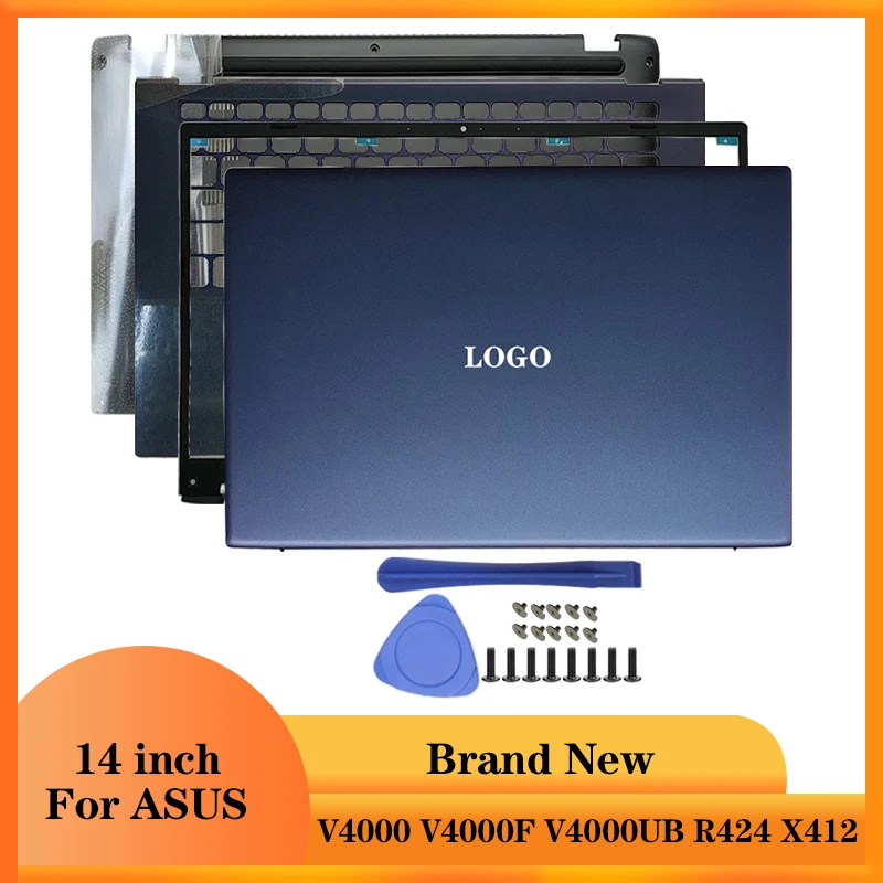 

Blue NEW For ASUS VIVOBOOK14 V4000 V4000F V4000UB R424 X412 Laptop LCD Back Cover/Front Bezel/Palmrest/Bottom Case