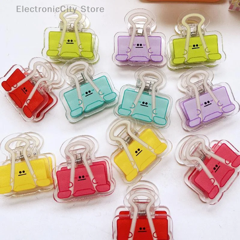 5/10PCS Set di supporti per appunti con clip a molla in acrilico per documenti di prova Documenti per l'organizzazione dell'ufficio scolastico Decorazione da scrivania di cancelleria
