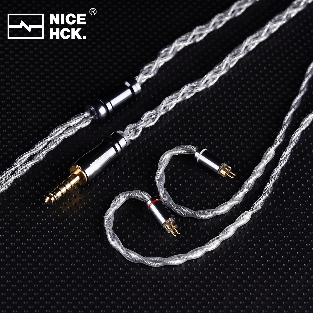 NICEHCK SilverWings Dual Copper Four Processes Material Earbud Replacement Cable 0.78mm 2Pin/QDC for Astral Meteor Lost Manor