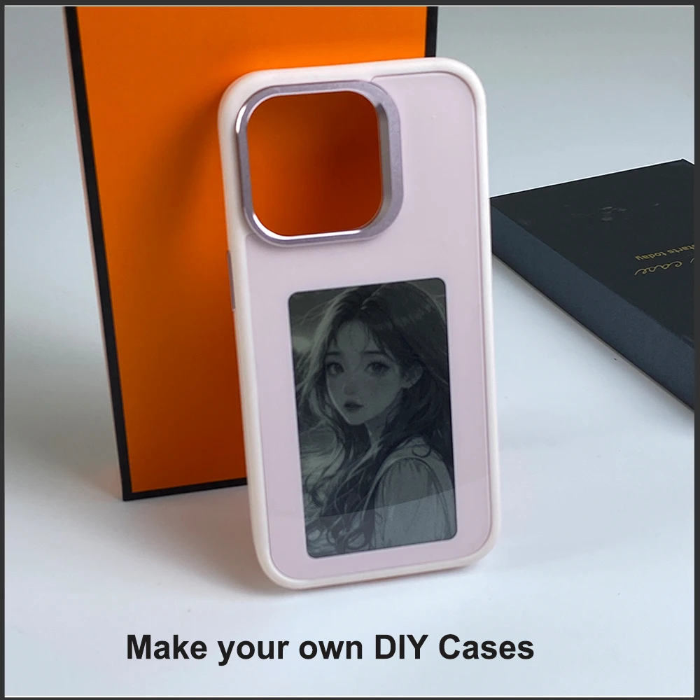 NEW NFC AI Smart Phone Cases For iphone 16 15 14 13 Pro Max ink Screen DIY Wireless Transmission Screen Projector Phone Case