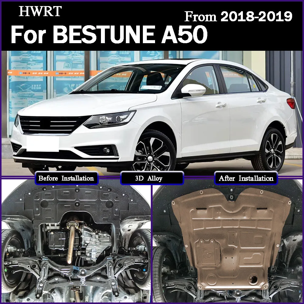 

Car Accessories Black Under Engine Guard Mudguard Board Splash Shield Mud Fender Plate Panel For BESTUNE A50 2018-2019 1.5L