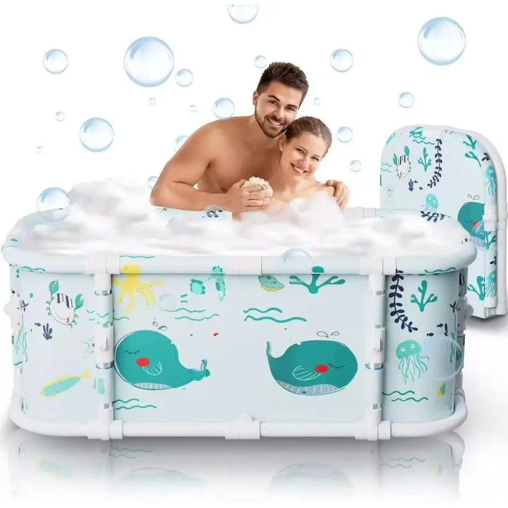 

Portable 47 Luxurious Bathtub with 7-Layer Thicken and Metal Support, Suitable for Therapy, Shower Stall, Hot SPA, and Ice Baths