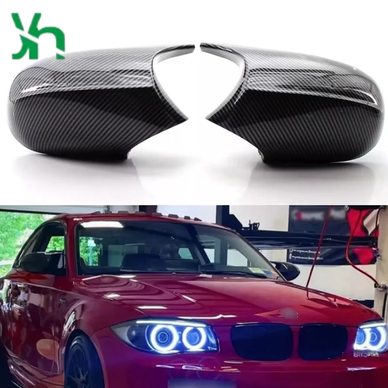 BMW E81 E87 E88 (2007-2008) E82 (2007-2010)用交換フロントボディドライカーボンファイバーミラーカバー 外装アクセサリー