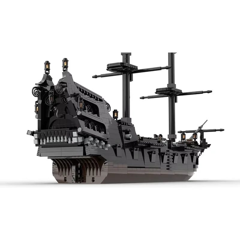 MOC Large Ship Construction Model - Small Particle Building Blocks with 2480 Pieces. This is a challenging construction toy set