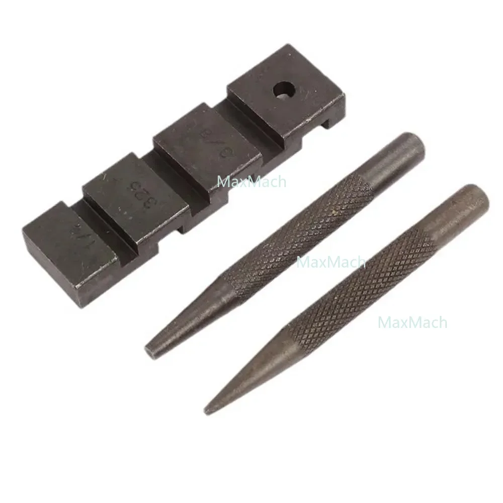 

Набор инструментов для ремонта цепи бензопилы, набор инструментов для остановки и заклепок для профессионалов