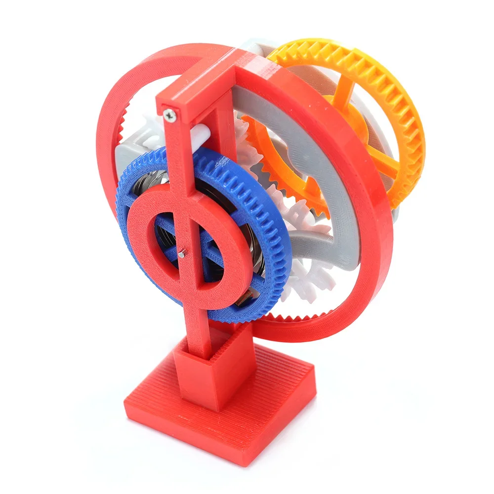 توربيون النموذج الميكانيكي ثلاثية الأبعاد الطباعة الهروب هيكل مبدأ جهاز الربيع ترس الطاقة نقل نموذج للتدريس