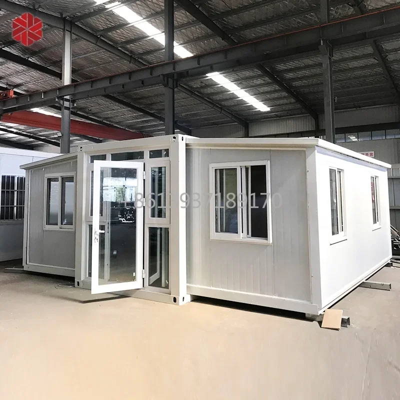 T-Type Prefab House 40 Ft Container Prefab House Modern Folding Expandable Prefab House 20 Footer