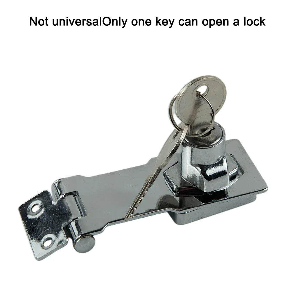 Padlock Locking Hasp Hasp Heavy Duty Locking Silver With Keys Padlock Zinc Alloy 1 PCS 2.5