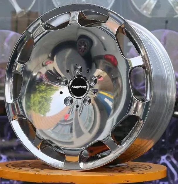 4x100 5x100 5x112 5x114,3 17 18 19 20 21 22 23 24 pulgadas 6061 ruedas pulidas de plato profundo de aleación forjada para AUDI Benz