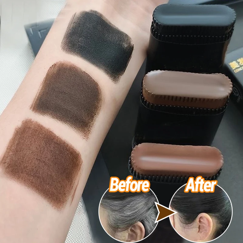 

Hair Dye Stick with Comb Black Brown Temporary Hair Color Fast White Hairs Root Concealer Stick Instant Cover Quick Hair Dyeing