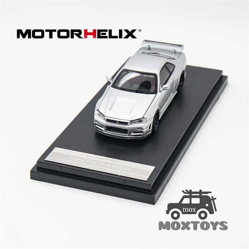 Motorhelix MH 1:64 Skyline GT-R Z-Tune Silver limited699 Diecast Model Car