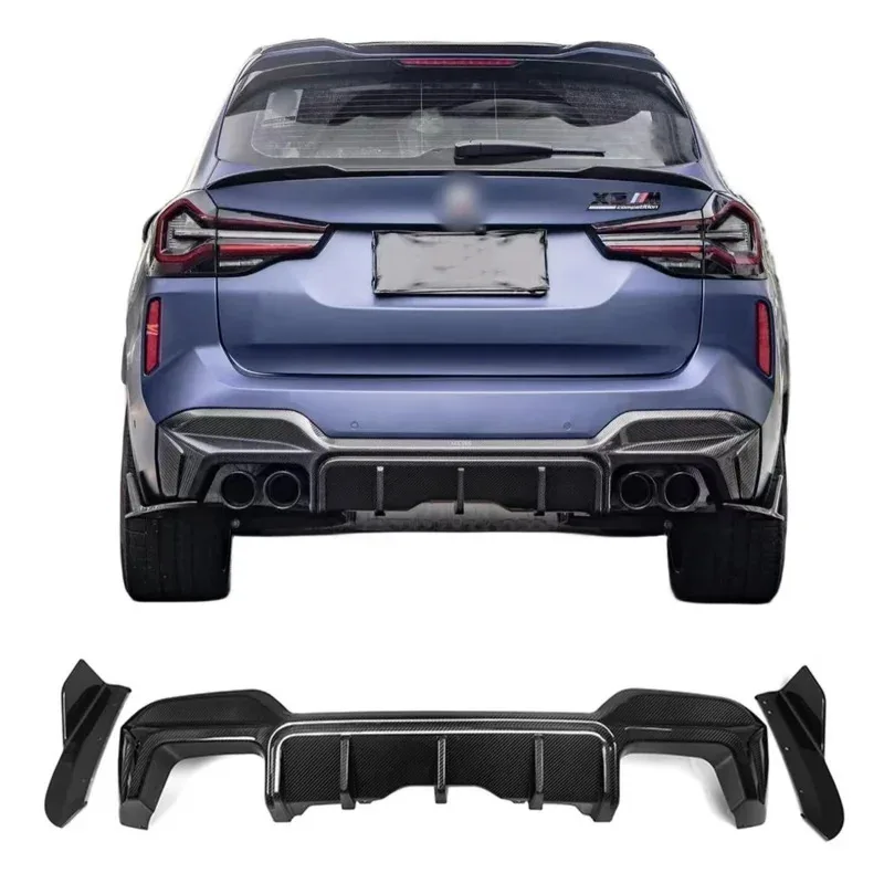 

Dry Carbon Fiber SQ Style Rear Bumper Diffuser Front Lip Sp For F97 X LCI 2022-UP X F97 SQ Style Diffuser