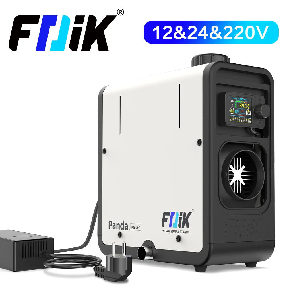Calentador diésel FDIK de 230 V y 8 kW; incluye fuente de alimentación y control remoto; adecuado para garajes y almacenes; calentador de estacionamiento de 12 V y 24 V.
