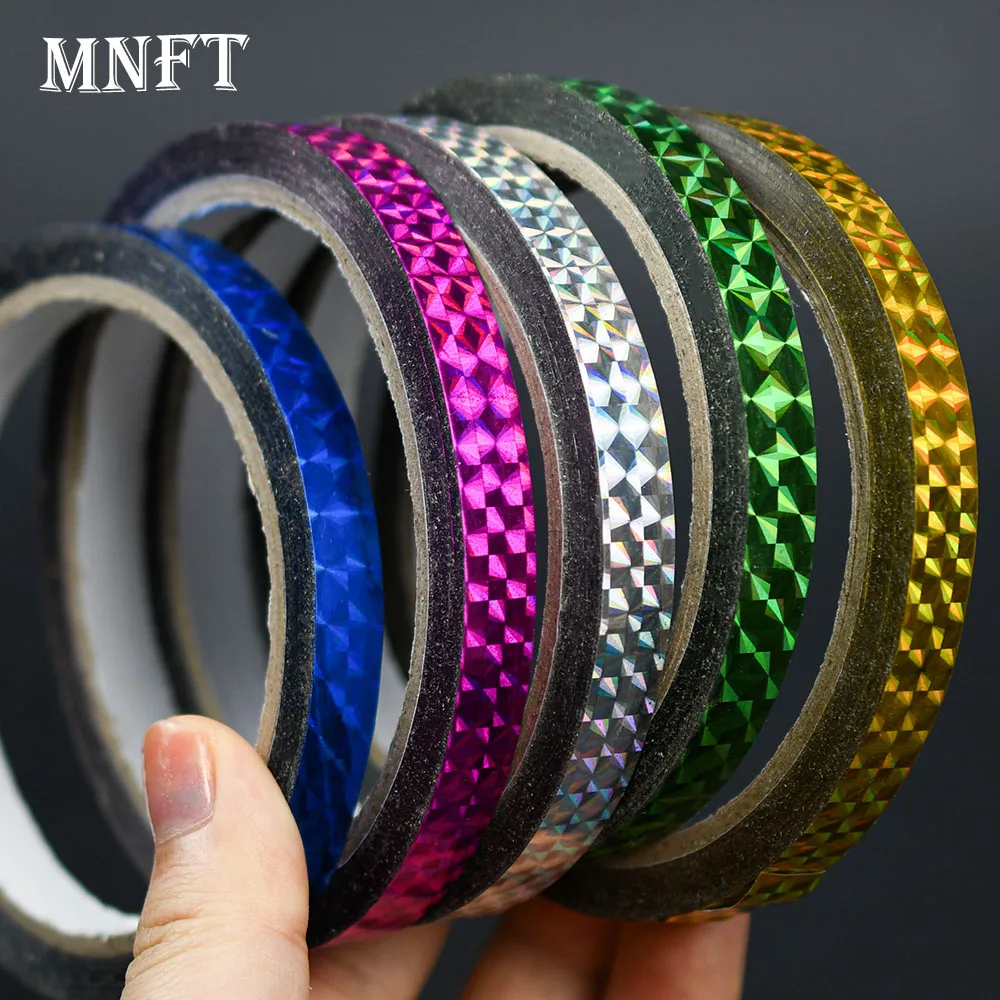 MNFT 3Pcs Holographic Fish Scale Tape Self-Adhesive Reflective Laser Sticker for Fishing Lure DIY Making Hard Bait Decoration