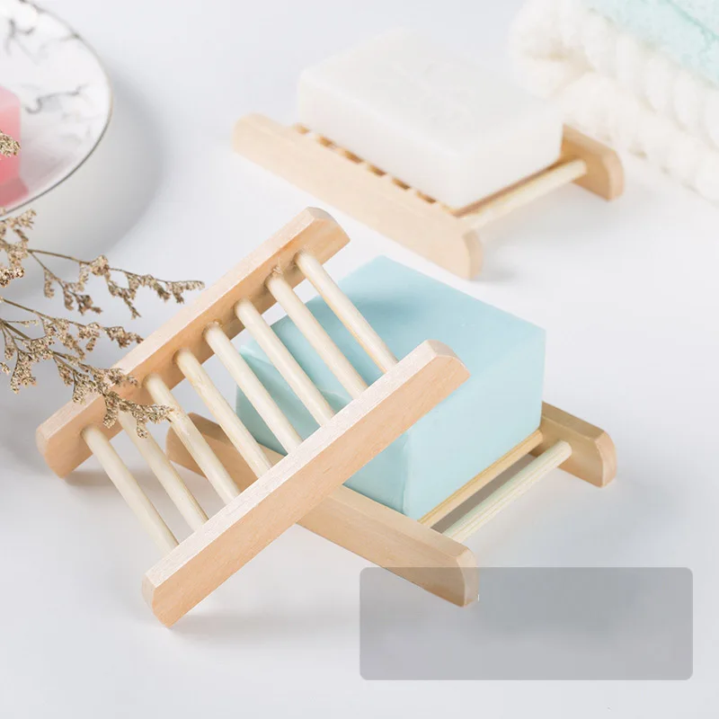 Creative bamboo soap rack wooden soap box solid wood leaching soap rack bamboo soap holder