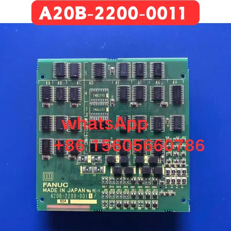 Used Fanuc circuit board A20B-2200-0011, test function OK