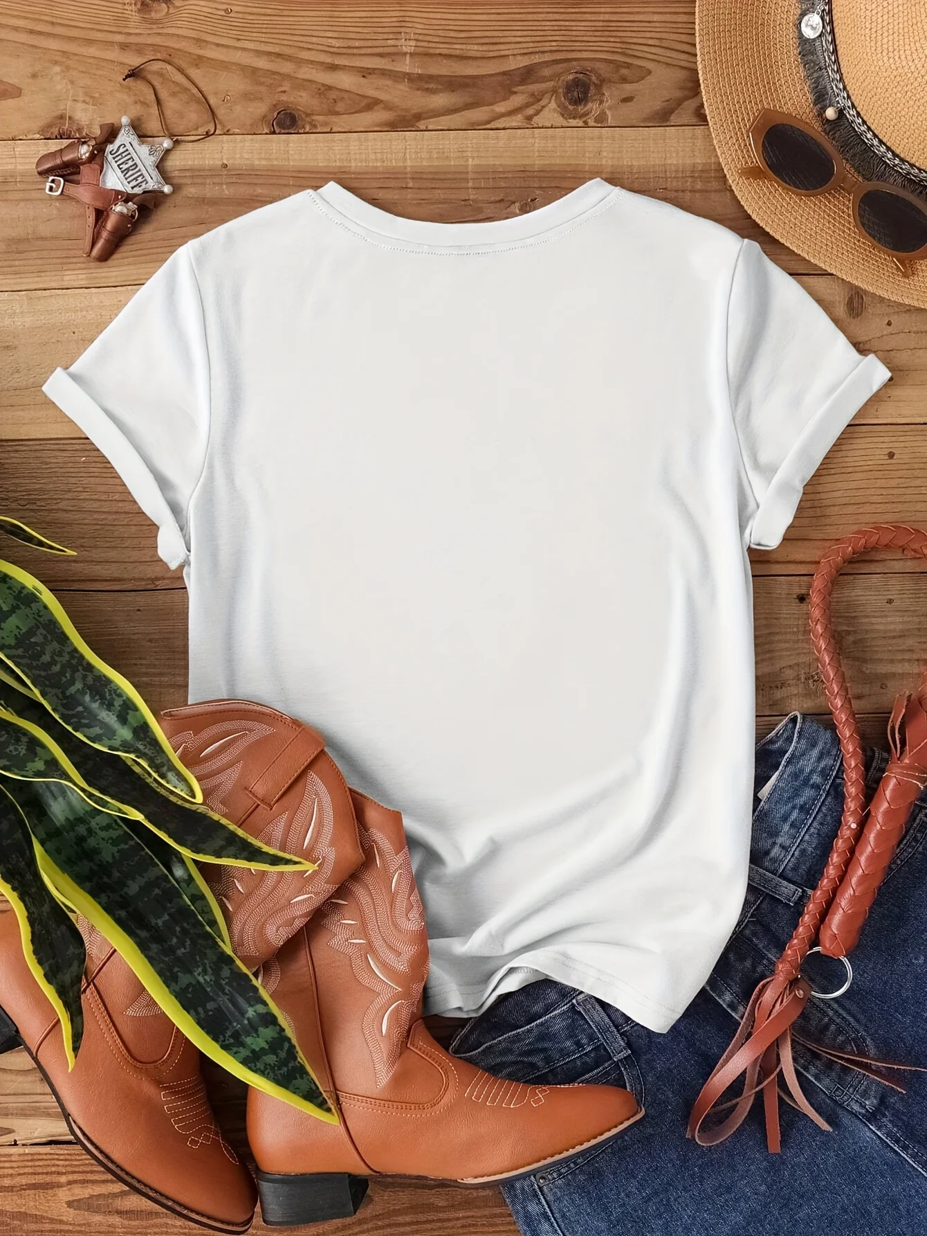 Camiseta com gola redonda com estampa de gato, camiseta casual de manga curta para primavera e verão, roupas femininas