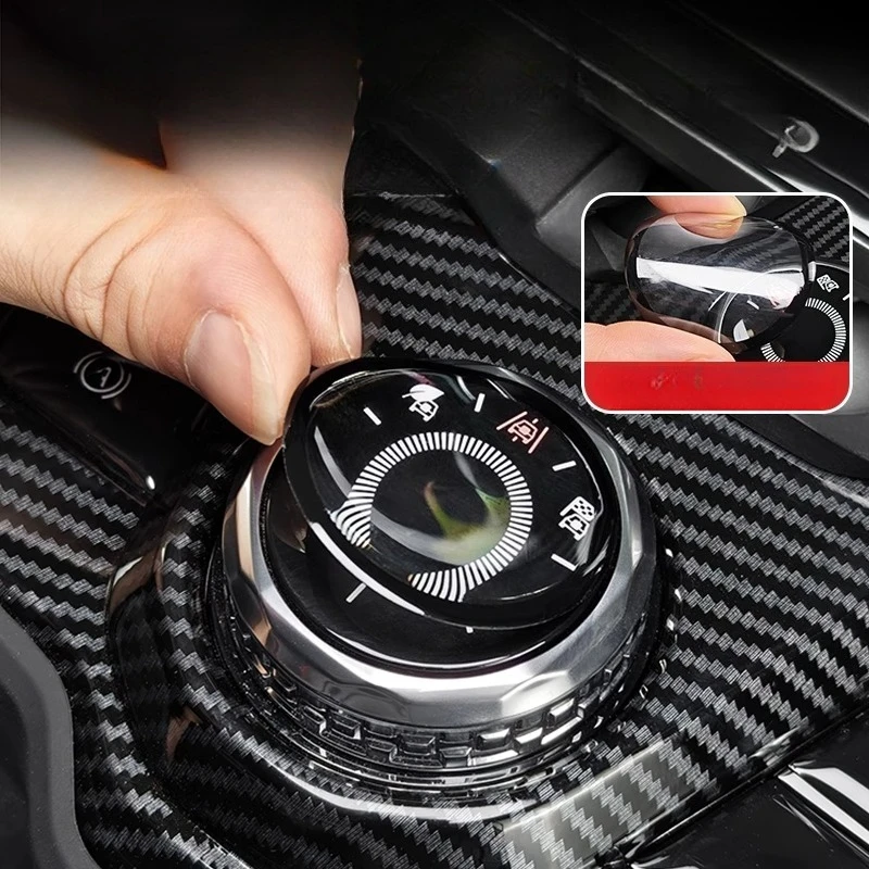 

For Jetour Traveller T1/T2 Central Control Knob, Steering Wheel Button Sticker Decorative Scratch Resistant Interior Protector