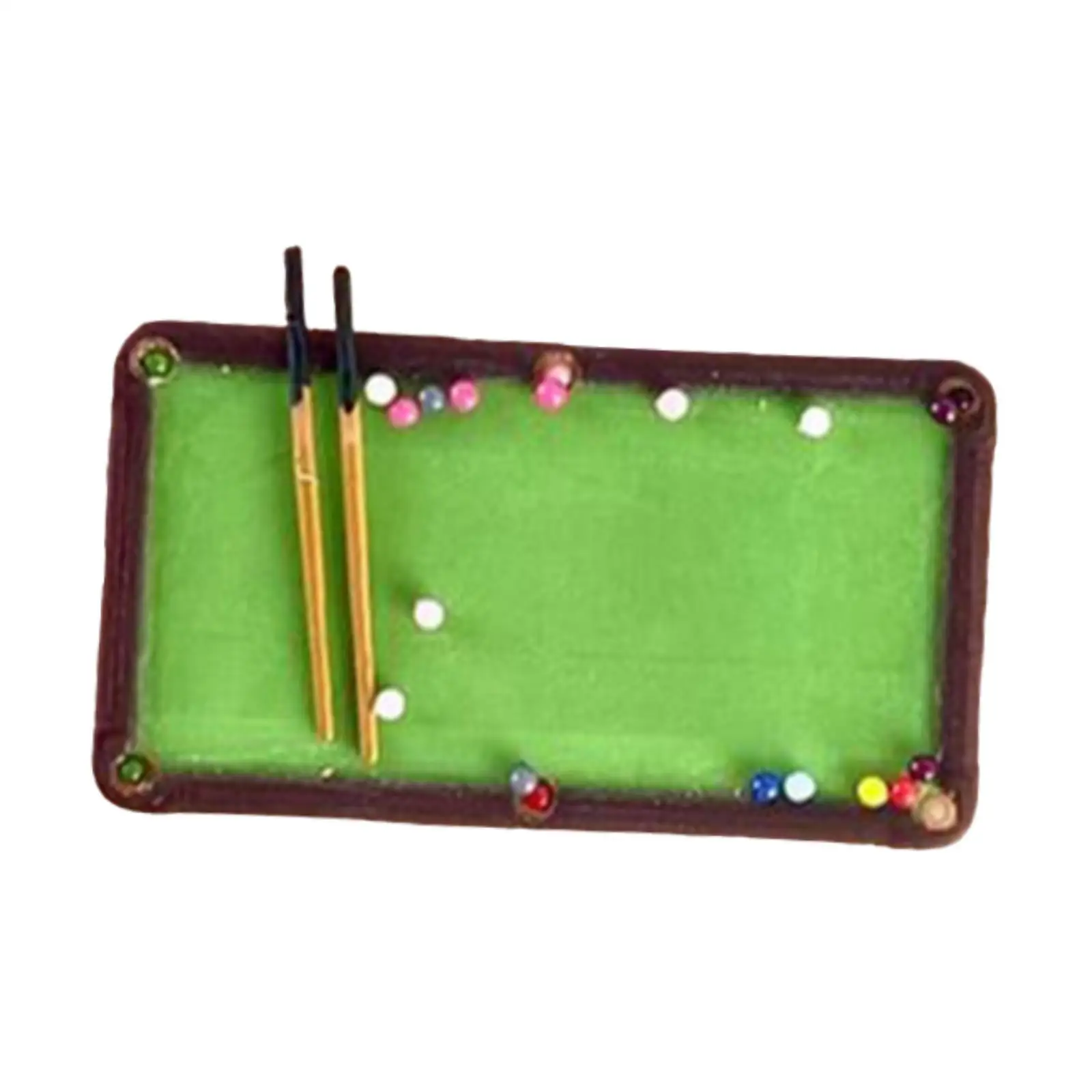 Table de billard miniature à l'échelle 1/64, figurines peintes, scènes à l'échelle, miniature
