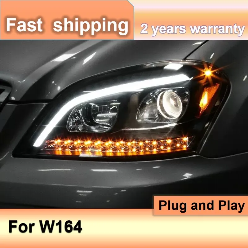 

Car Accessories for Head Lamp for Benz W164 Headlights 2005-2008 ML350 ML400 ML500 DRL Turn Signal High Beam Projector Lens