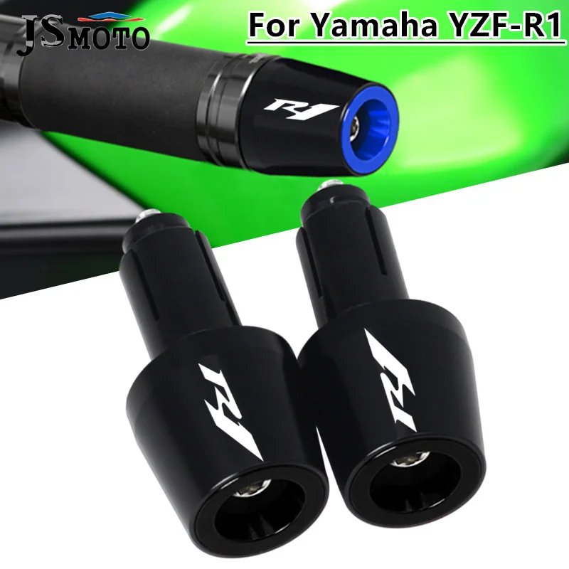 

NEW Motorcycle Aluminum Handlebar Grips Cap Handle Bar Ends Plug Slider For YAMAHA YZF-R1 YZFR1 YZF R1 R1M R1S YZF-R1S YZF-R1M