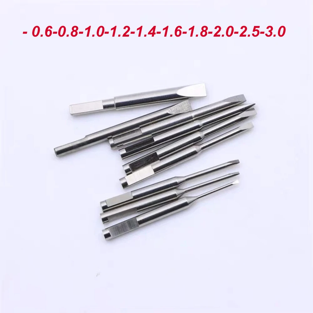 5pcs Slotted Phillips Screwdriver Stainless Steel Bits Blades Nozzle 2.0 Tool Handle Universal Screwdriver Watch Repair Tools