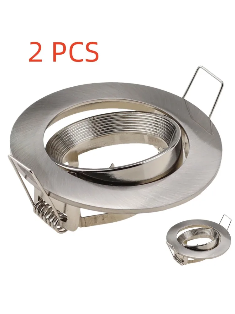 

JOYINLED 2Pcs LED Recessed Ceiling Downlight Cutout 70MM Mounting Frame GU10/MR16 Lamp Holder Base Spot Lighting Fitting Fixture