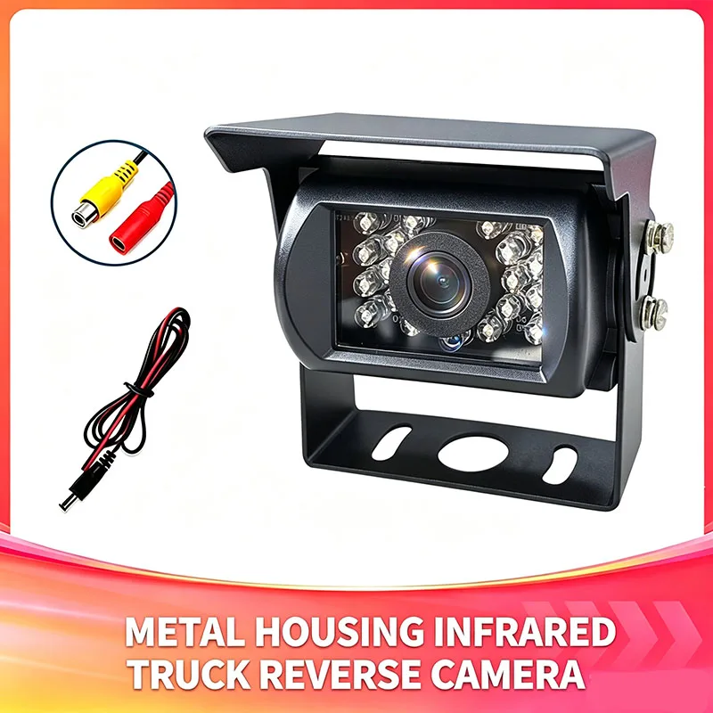 Heavy Duty Backup Camera for Truck Bus IR Night Vision Rear View Reverse Parking Camera for RV Trailer Lorry Commercial Vehicles