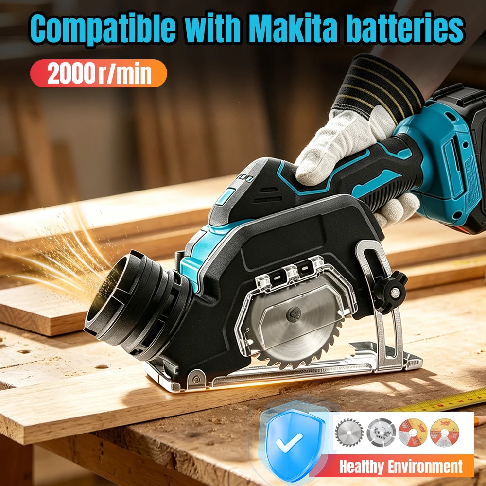 

Cordless Mini Grinder Cutter Compatible with Makita Battery Portable Brushless Cutting Tool for Home & Workshop