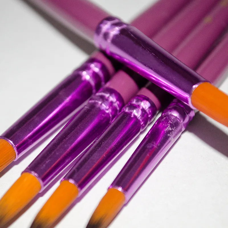 12/6 Pcs Künstler Pinsel Set Aquarell Runden Spitzen Nylon Spitze Haar Multifunktions haken linie kurze spitzen Stift