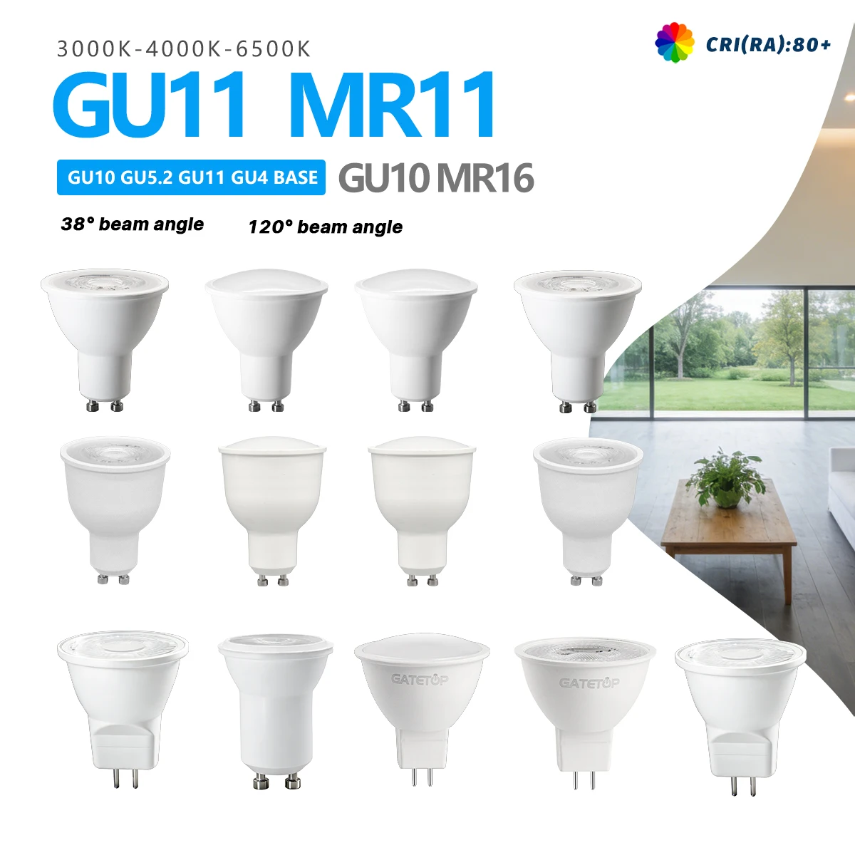 

10 шт. светодиодных ламп 3W MR11 GU11, энергосберегающие лампы GU10 AC 220V, GU4 GU5.3 Bi-Pin, точечные светильники для дома, галогенные лампы для внутреннего освещения