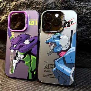 Casing Ponsel Anime Keren Untuk E-Evangelion iPhone 16 15 14 13 12 11 mini Pro Max X XR XSMAX 8 7 Plus Penutup Belakang Matte Anti Jatuh 12 kasus evangelion penjualan terbaik - №