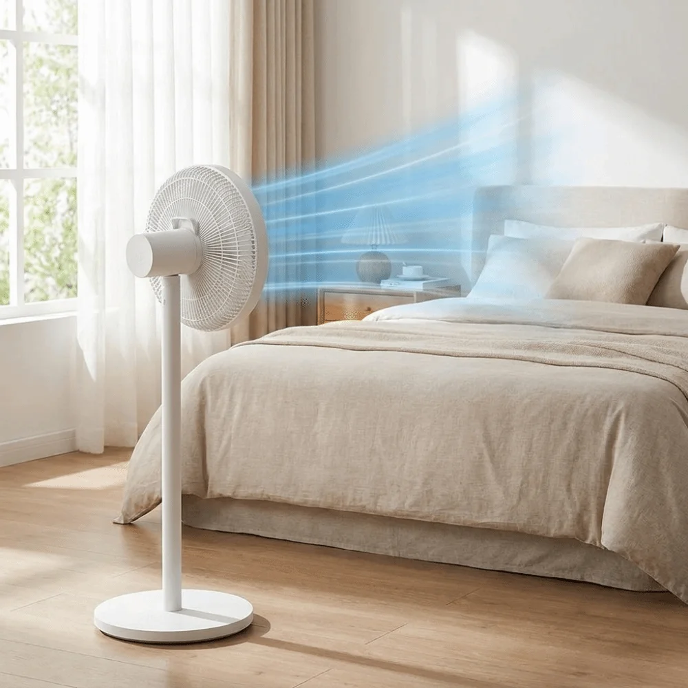 Universal Fan Cooling Cover Plastic Low Noise Floor Fan Cover Physical Cooling Efficient Electric Fan Cooling Cover