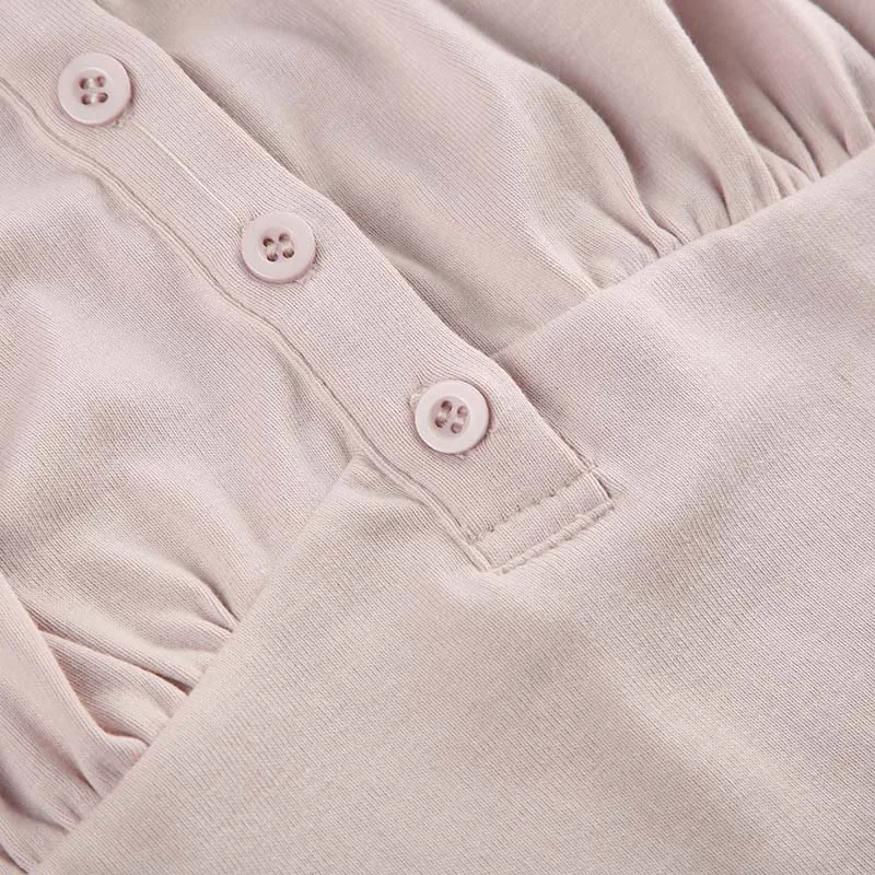 Sweet Button-up Top Women's Summer Cute Slim-fitting Contrast Lace Stitching Bow Square Collar T-shirts Y2K Korean Tees