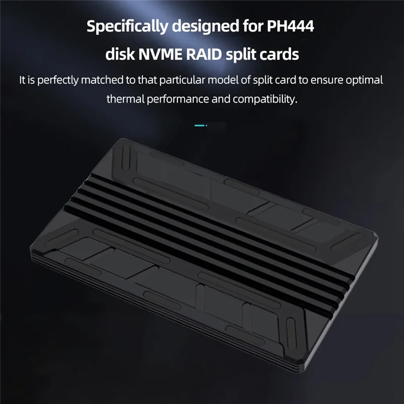 Placa adaptadora NVME M2 MKEY SSD RAID Pcie de alto desempenho com dissipador de calor integrado para resfriamento e estabilidade aprimorados