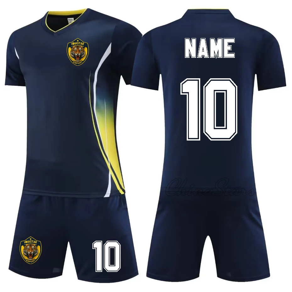 Boys Football Jerseys Customize Men Student Soccer Uniform Shirts Futsal Sportswear Club Team Football Uniform Youth Sports Suit