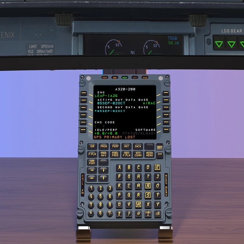 WINGFLEX Airbus A320 MCDU Simulation Flight Peripheral CDU Real Machine Size P3D FMC XPLANE