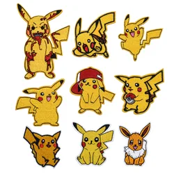 Cartoons Pikachu Pokemon Game monster Character DIY For on Sew Clothing iron on Embroidery Patch T Shirt Ironing Appliques Badge