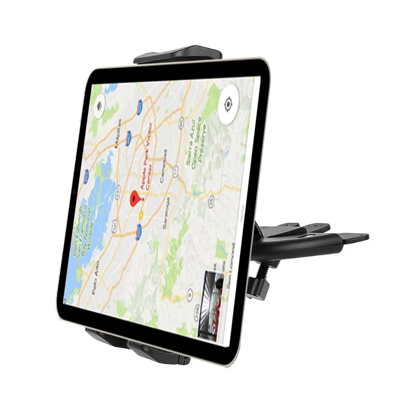 Adjustable Car CD Slot Tablet Stand Phone Holder for iPhone 16 15 14 13 12 11 iPad Pro Air Mini 4 to 11 Inch Samsung Xiaomi Pad