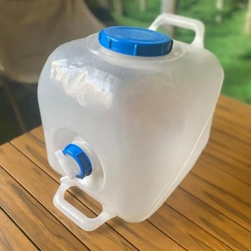 

20L Collapsibles Water Container Water Bottle Large Capacity Camping Water Bucket With Faucet Outdoor Cooking Picnic Water Bag