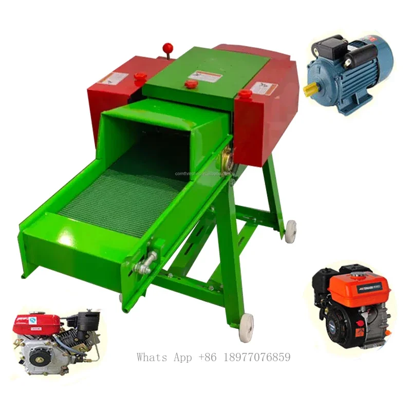 Cutting Machine Animal Feed Grass Silage Paddy Mini Chaff Cutter Machine