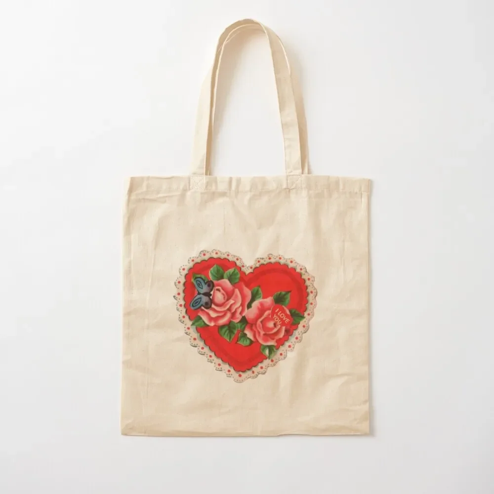 

heart and roses (i love you) Tote Bag Eco bag Shopper handbag foldable reusable bag