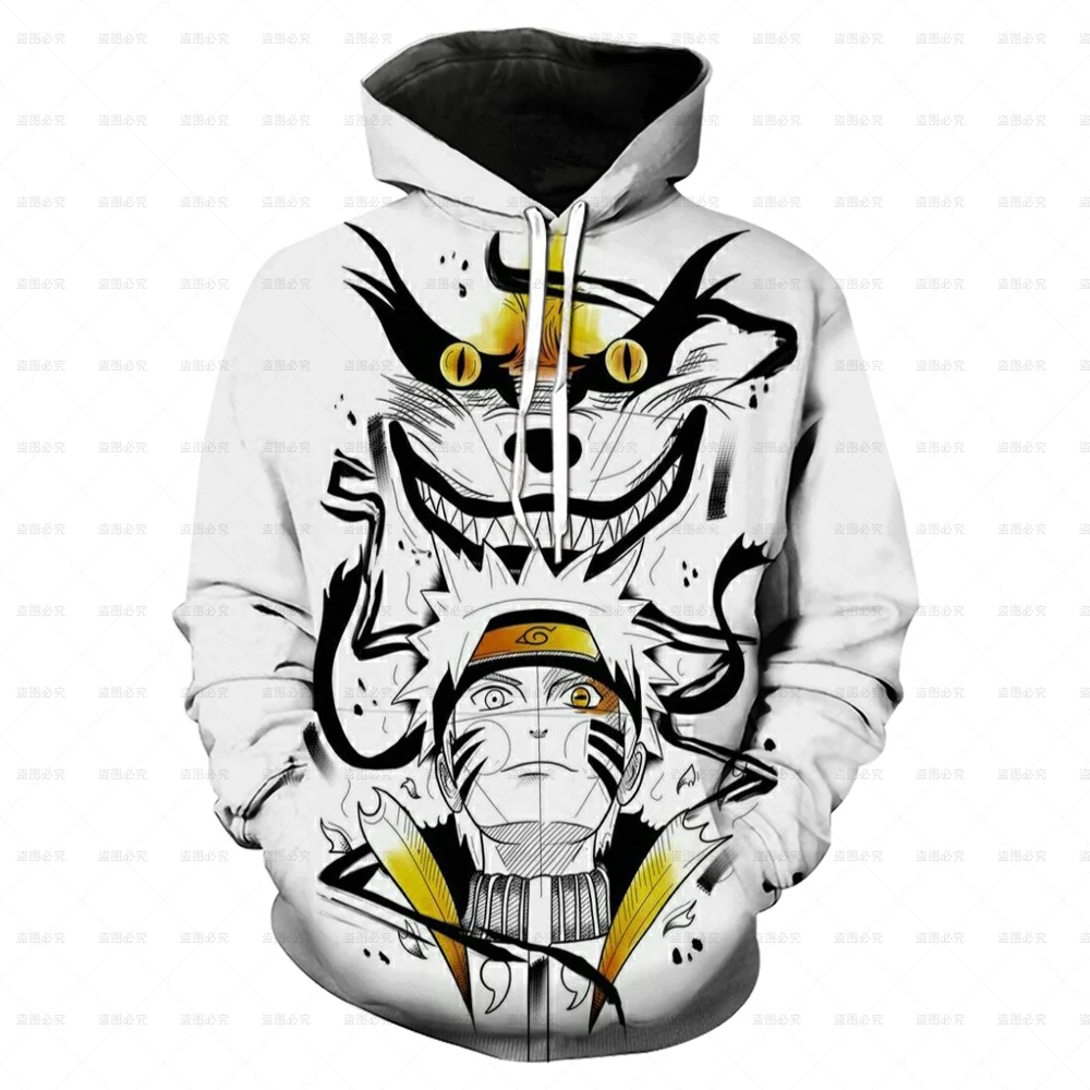 Hoodies Animation Naruto Children Uzumaki Sweatshirt 3D Printing Pullover Long Sleeve Street Dress Casual Hoody Boys Girls Chips