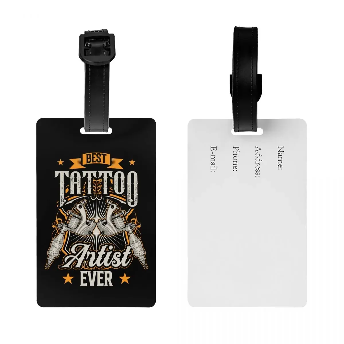 Best Tattoo Artist Ever Art Ink Job Luggage Tags for Suitcases Privacy Cover Name ID Card