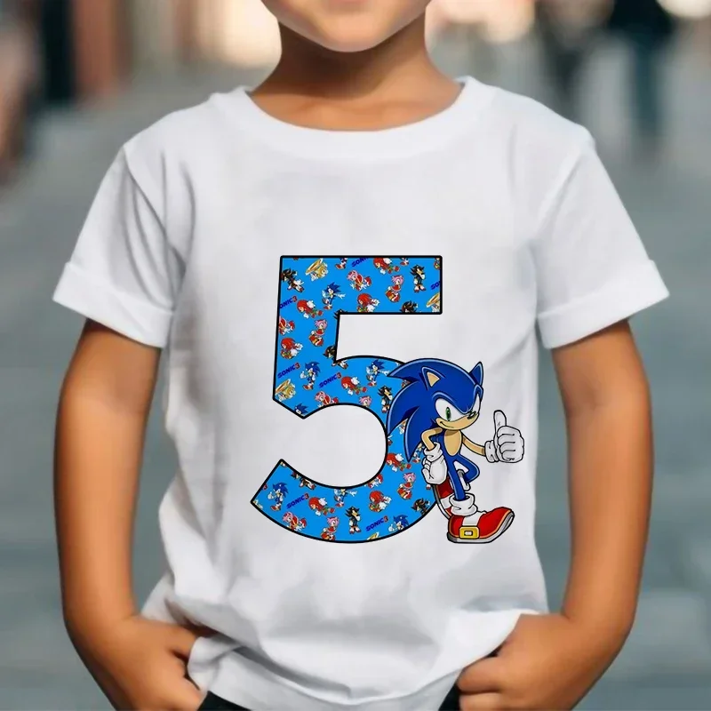 

Летняя хлопковая рубашка для детей, детские рубашки с короткими рукавами Sonics, рубашка для девочек, красивая рубашка с аниме-принтом для детей