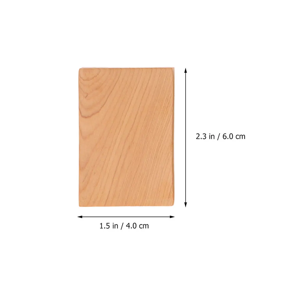 

4 pcs Thick Unfinished Blocks For Diy Painting Carving Craft Projects Jewelry Making Wood Cutouts Classroom Art Crafts Natural
